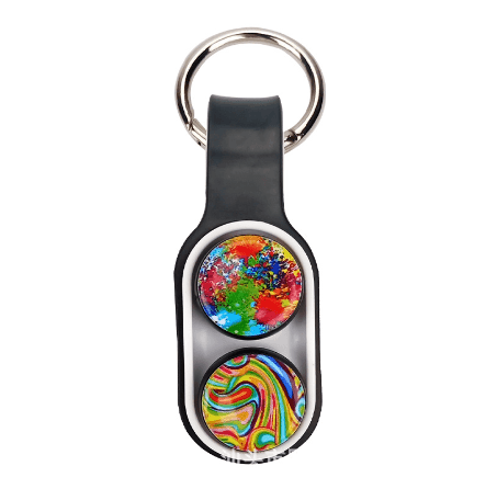 New Finger Decompression Toy Pop Puck Fidget Toys Hand Spinner Magnet Toys Colorful Decompression Toys For Adults Kids Gifts Key Chain - BUNNY BAZAR