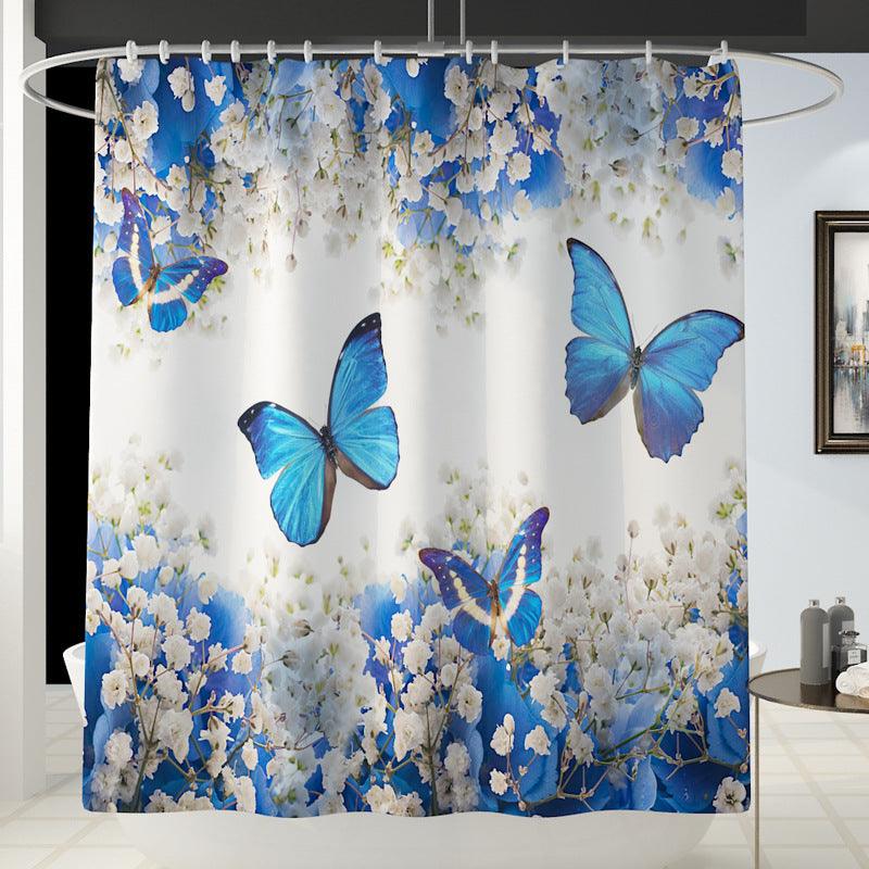 Daffodil Toilet Bathroom Shower Curtain Shower Partition - BUNNY BAZAR