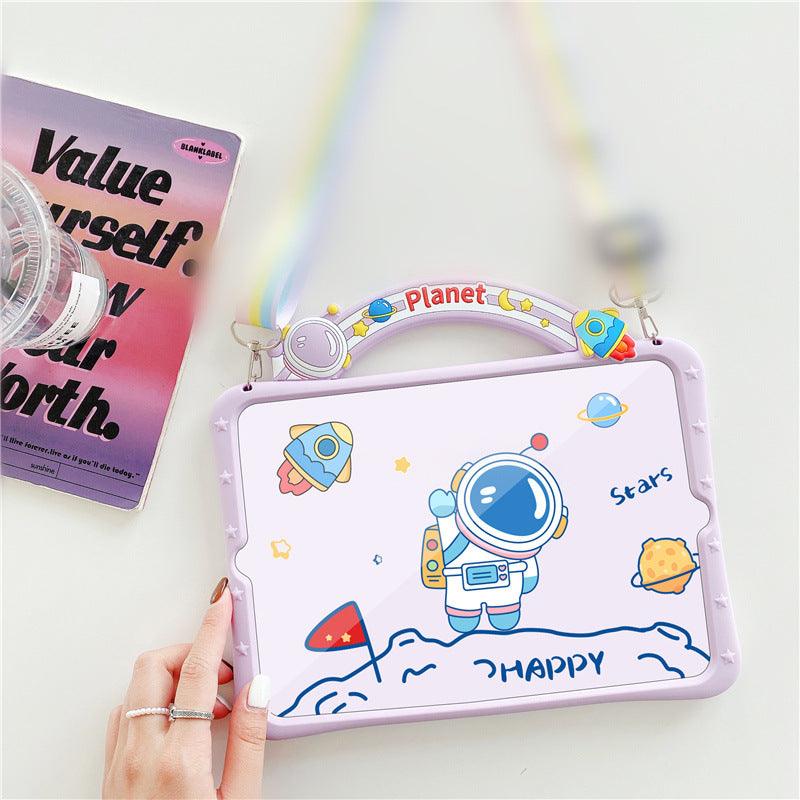 Compatible with Apple, Applicable Ipad Protective Cover For One Drop Shipping Creative Cartoon Rainbow - BUNNY BAZAR