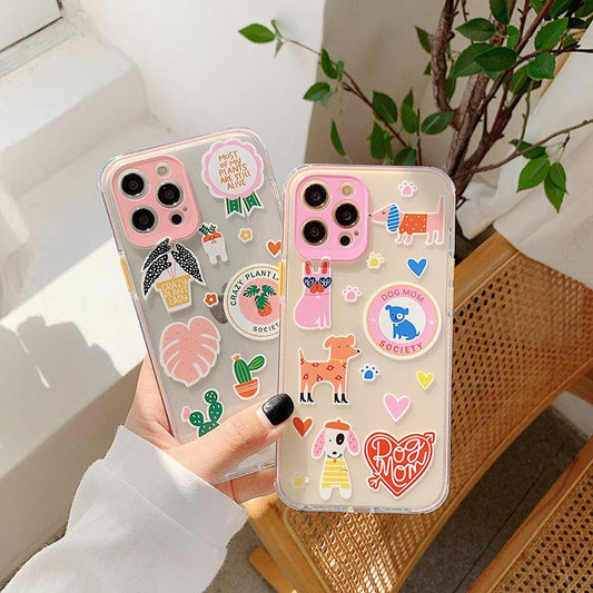 Clear Cute Plant Animal Phone Case For Soft Back Cover - BUNNY BAZAR