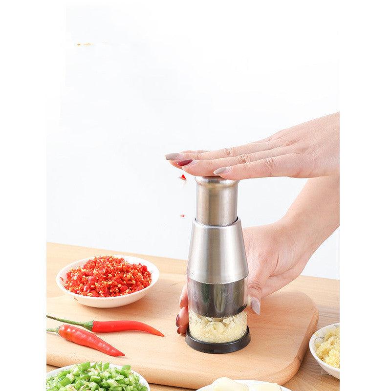 Stainless Steel Twisting Pressing Cutting And Mashing Garlic Household Manual - BUNNY BAZAR