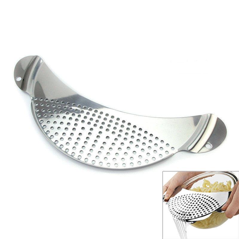 Stainless Steel Moon Shape Drainer Kitchen Tools - BUNNY BAZAR