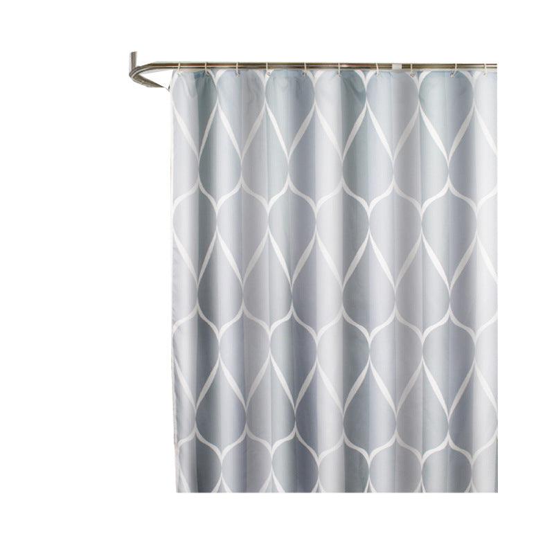 Simple Waterproof And Thick Polyester Shower Curtain - BUNNY BAZAR