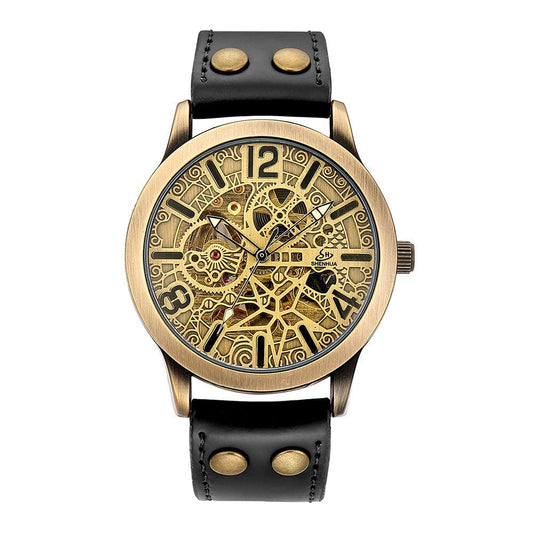 Men's Watch With Belt Mechanical Watch - BUNNY BAZAR