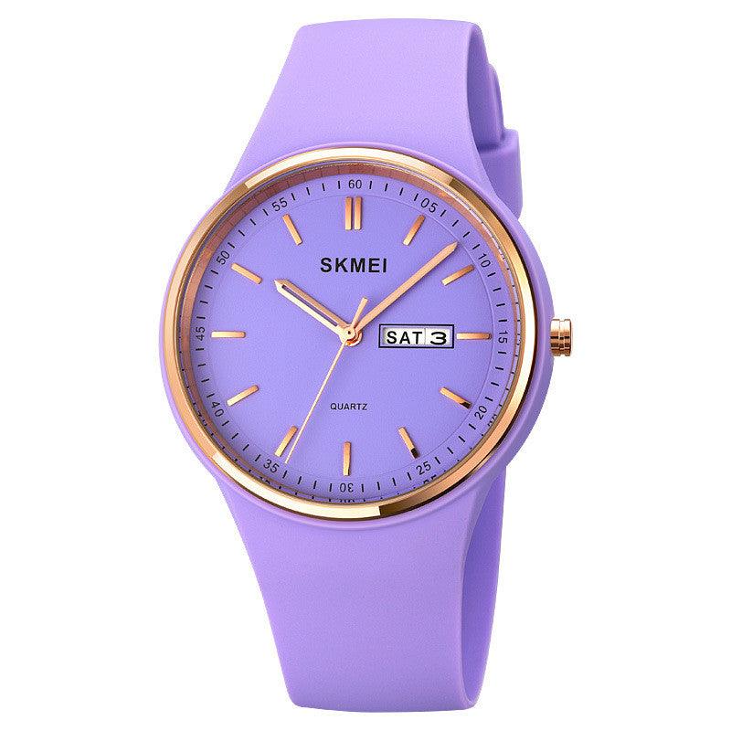 Silicone Quartz Watch Female Student Calendar Watch - BUNNY BAZAR