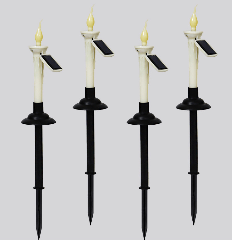 Outdoor Solar Candle LED Ground Lamp Garden Garden Decoration - BUNNY BAZAR