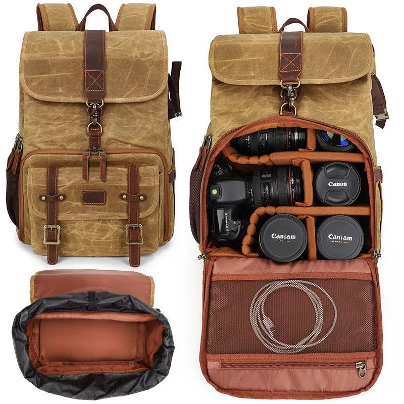 Shoulder Camera Bag Simple Canvas SLR Digital Camera Pure Color Notebook - BUNNY BAZAR