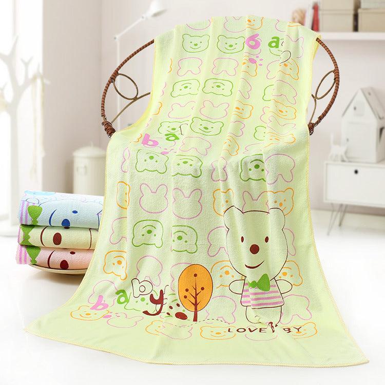 Microfiber Cartoon Cute Printed Bath Absorbent Soft Bath Towel - BUNNY BAZAR