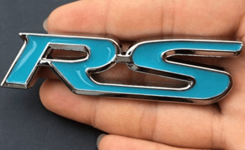 Show off Your Sports Car With Pride With The Car Sticker Sports Car Logo RS Metal - BUNNY BAZAR