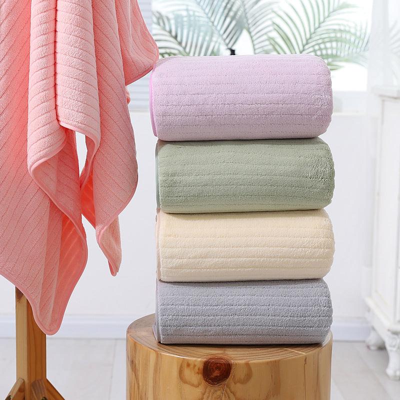 Thickened Bath Swimming Coral Fleece Large Towel - BUNNY BAZAR