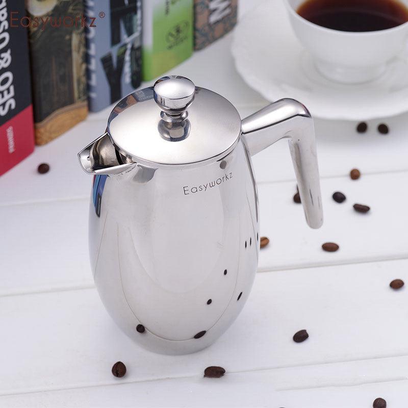 Double-Layer Stainless Steel French Press Pot is Designed To Ensure The Optimal Brewing Temperature - BUNNY BAZAR