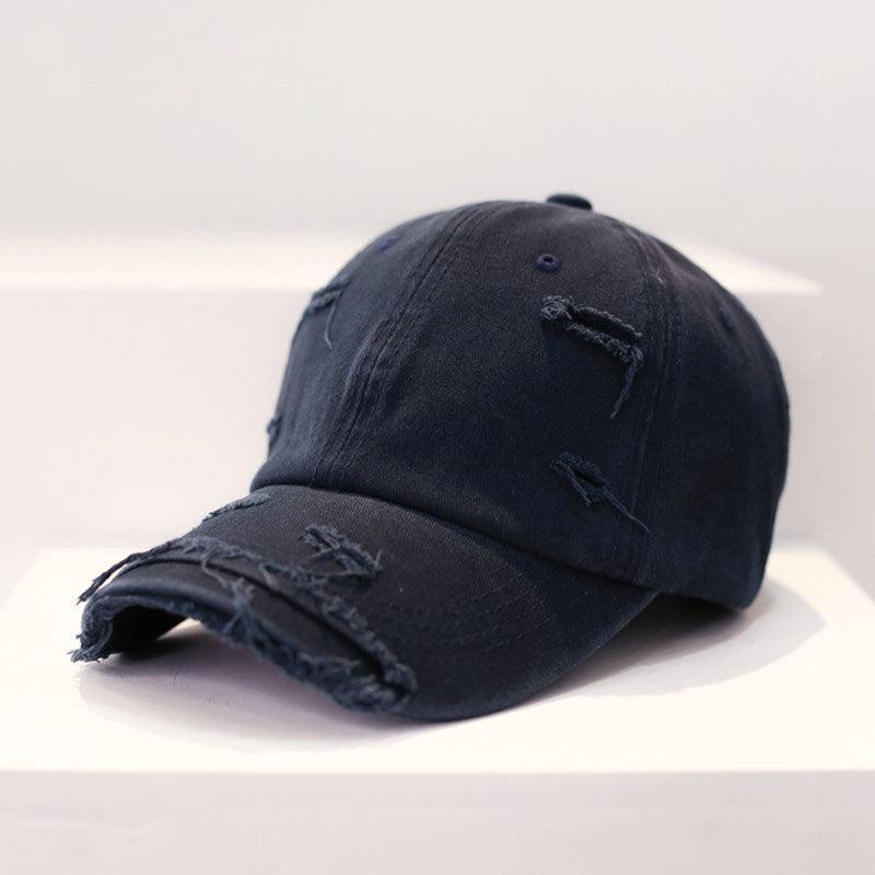 Men's Old Hip Hop Ripped Baseball Hat - BUNNY BAZAR