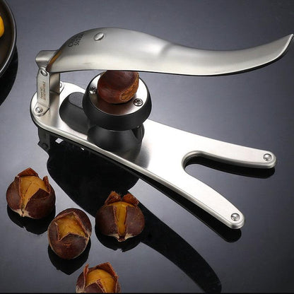 Stainless Steel Chestnut Clamp Multifunctional Nut Opening Device - BUNNY BAZAR