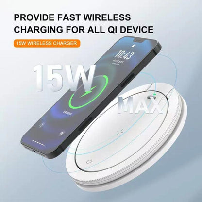 15W Wireless Charging 3 Gear Creative LED Night Light - BUNNY BAZAR