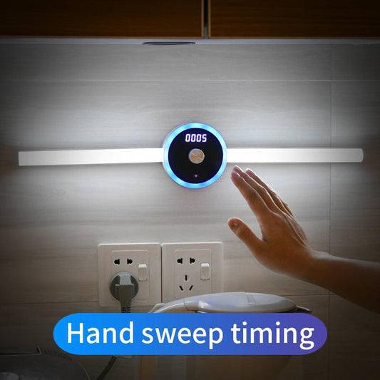 Smart Cabinet Light Clock Timing Sensor Light Removable LED Wardrobe Light Manual Sweep Switch Light - BUNNY BAZAR