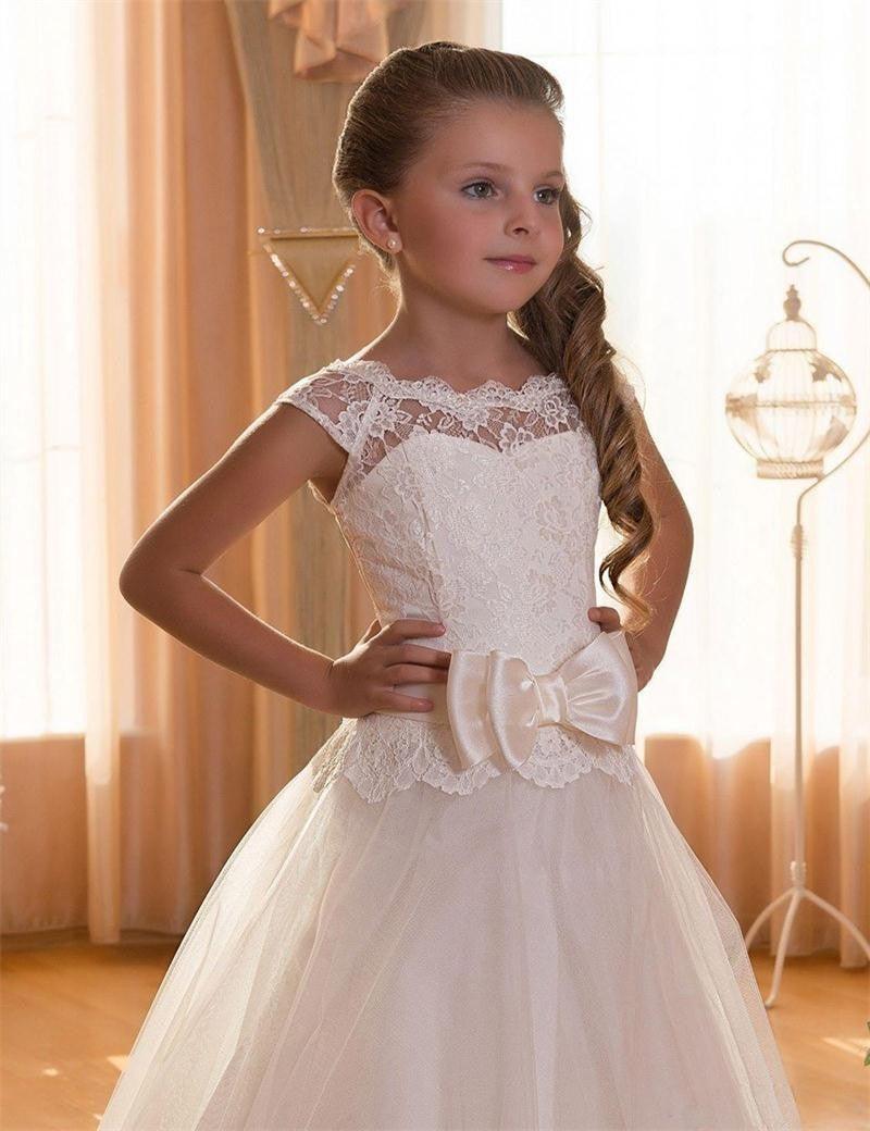 White Fashion Princess Flower Girl Tutu Dress - BUNNY BAZAR