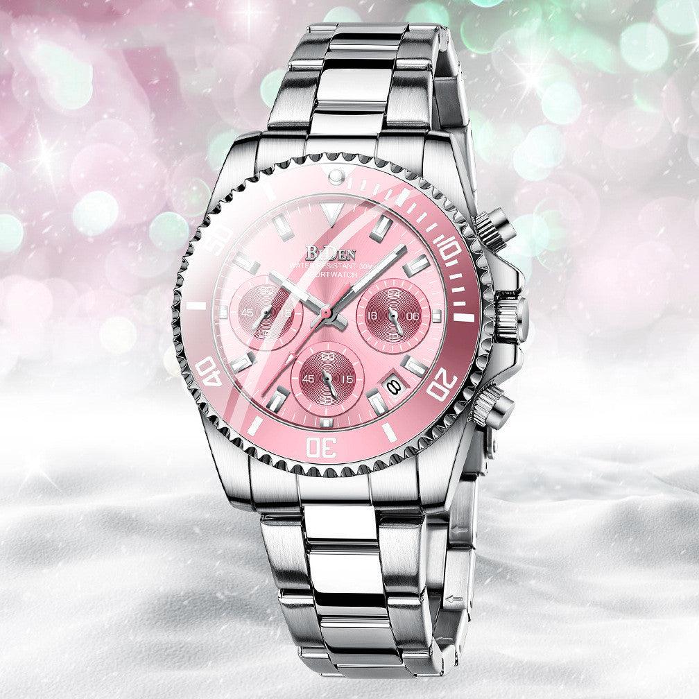 Ladies Fashion Multifunctional Quartz Waterproof Business Watch - BUNNY BAZAR