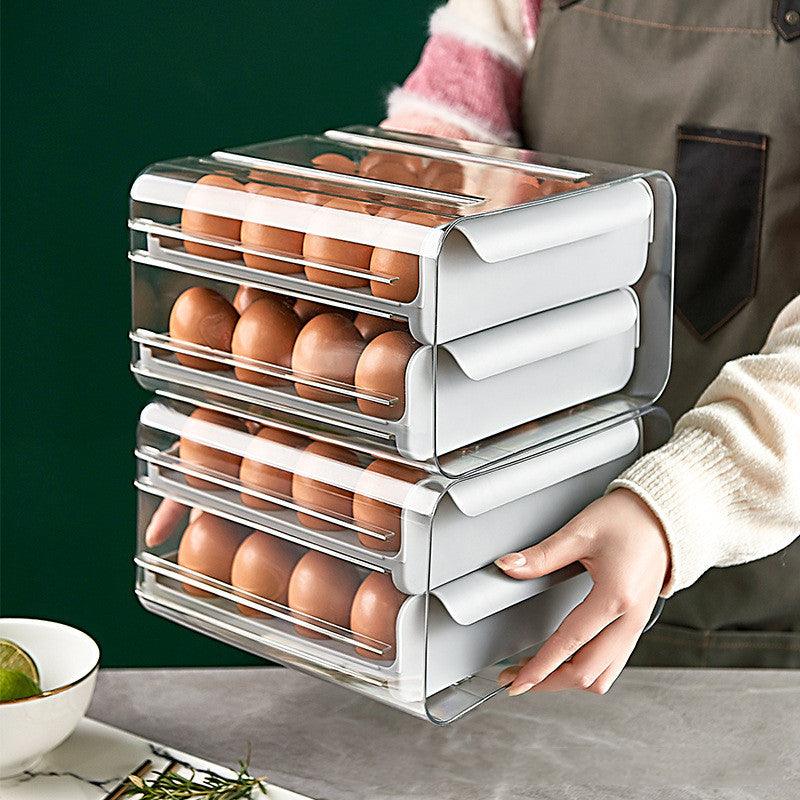 Egg Carton Drawer Type Fresh-keeping Storage Box - BUNNY BAZAR