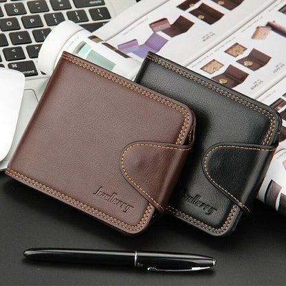 Casual Men's Horizontal Zipper Buckle Wallet - BUNNY BAZAR