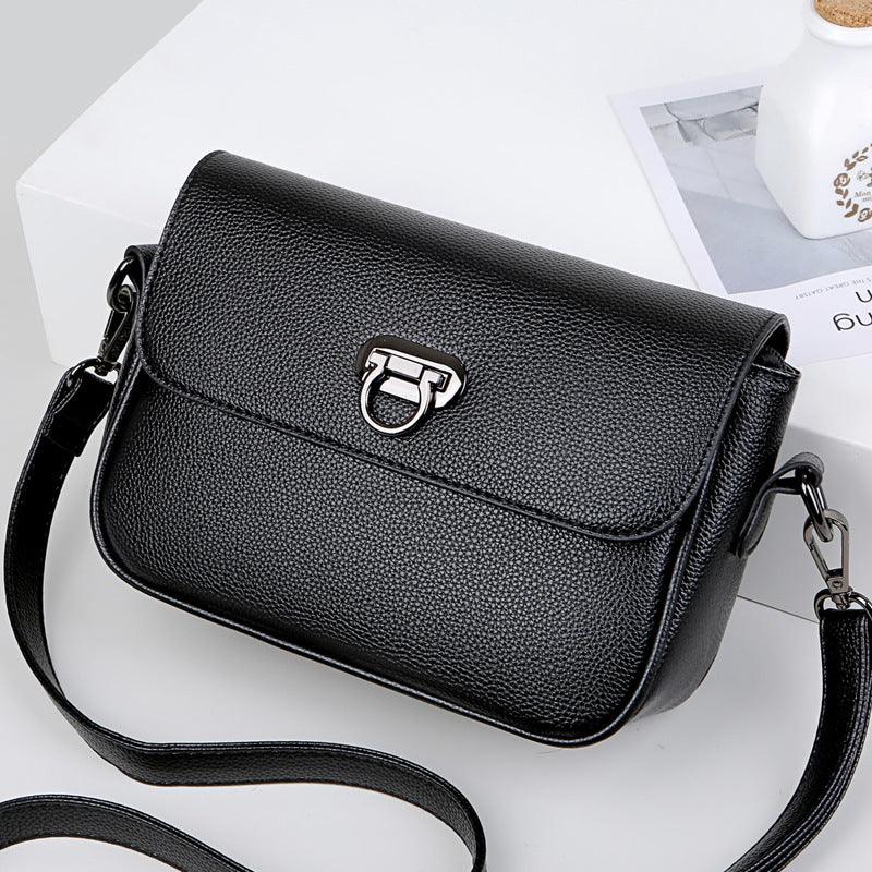 Fashion Leather Messenger Shoulder Small Square Bag - BUNNY BAZAR