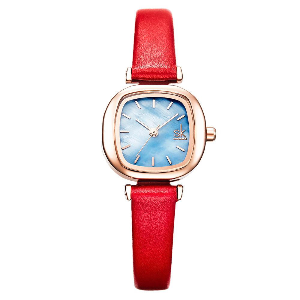 T-40 Square Waterproof Belt Quartz Women's Student Watch - BUNNY BAZAR