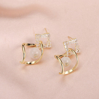 Opal Butterfly Stud Earrings Women - BUNNY BAZAR