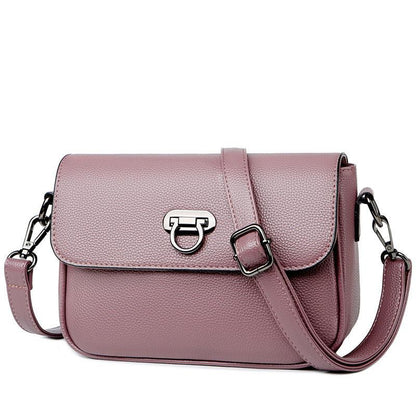 Fashion Leather Messenger Shoulder Small Square Bag - BUNNY BAZAR