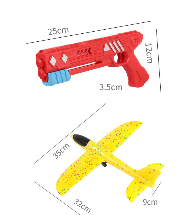 Ejection Foam Airplane Children's Toy Foam Gun - BUNNY BAZAR