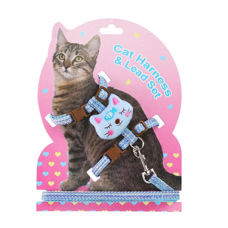 Adjustable Chest Strap For Pet I-shaped Walking Cat - BUNNY BAZAR