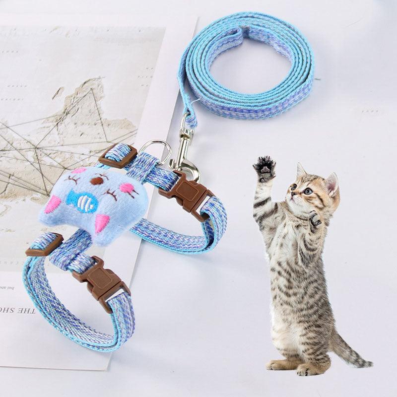 Adjustable Chest Strap For Pet I-shaped Walking Cat - BUNNY BAZAR