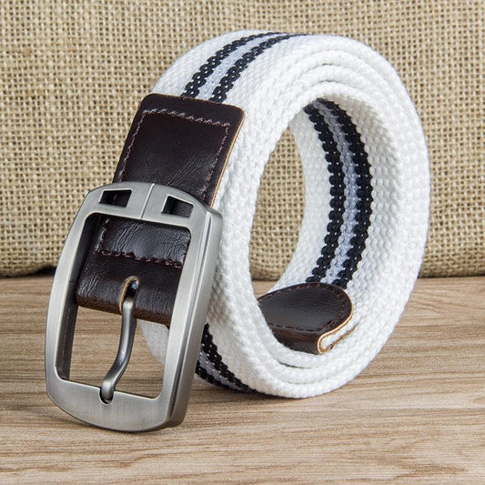 Pin Buckle Canvas Belt Casual - BUNNY BAZAR