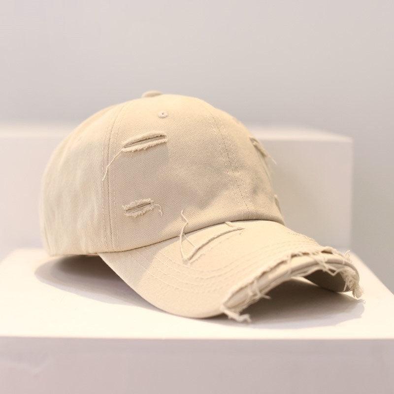 Men's Old Hip Hop Ripped Baseball Hat - BUNNY BAZAR