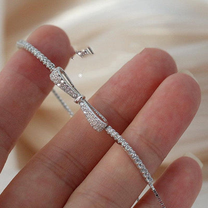 Minimalist Bow Pull Women's Bracelet is An Exquisite Addition To Any Style - BUNNY BAZAR