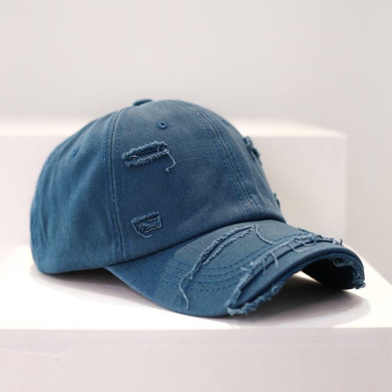 Men's Old Hip Hop Ripped Baseball Hat - BUNNY BAZAR