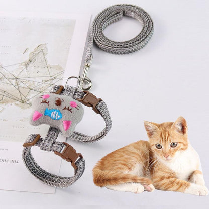 Adjustable Chest Strap For Pet I-shaped Walking Cat - BUNNY BAZAR