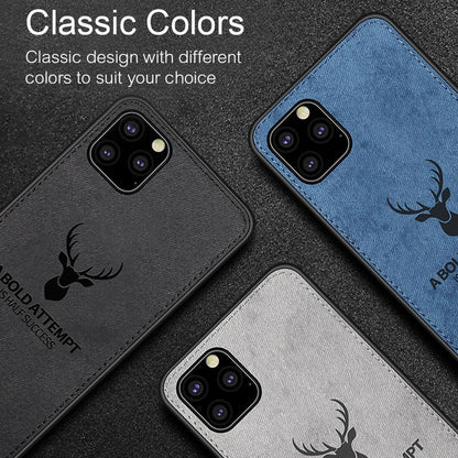 Cloth Texture Mobile Phone Case All-inclusive Plush Shatterproof Protective Cover - BUNNY BAZAR