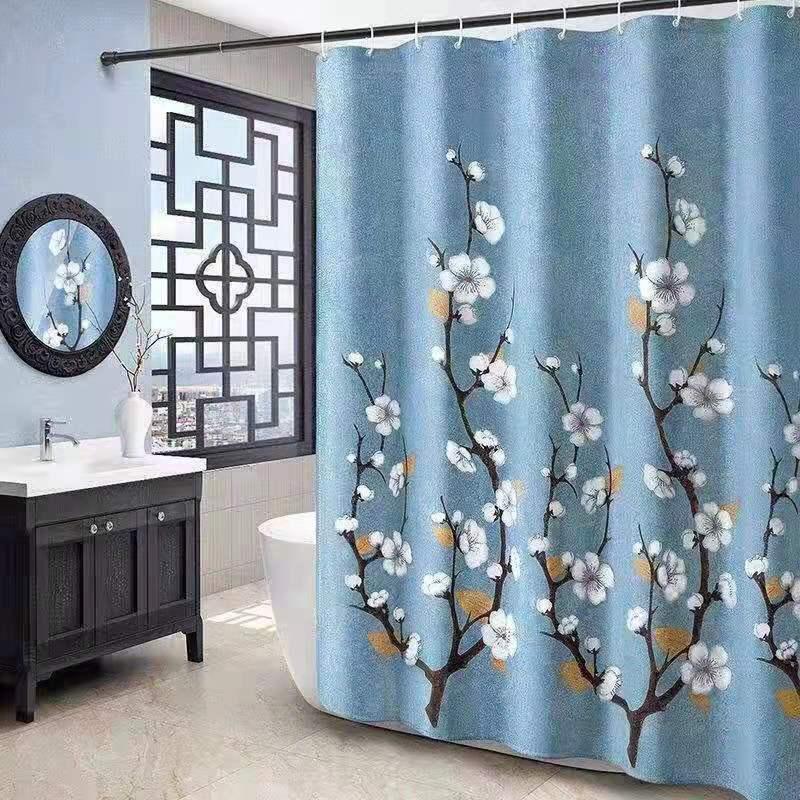 Waterproof And Mildewproof Shower Curtain For Bathrooms Without Perforations - BUNNY BAZAR