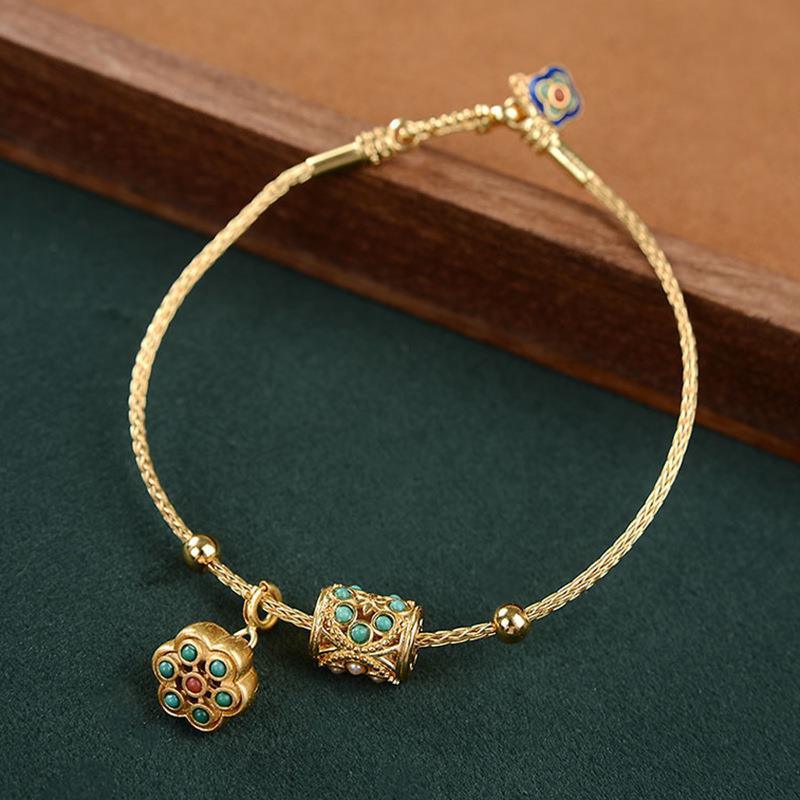 Faux Turquoise Ladies Personality Bracelet - BUNNY BAZAR