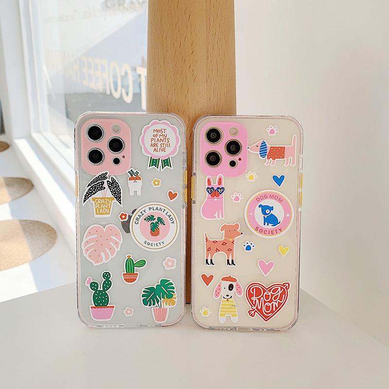 Clear Cute Plant Animal Phone Case For Soft Back Cover - BUNNY BAZAR