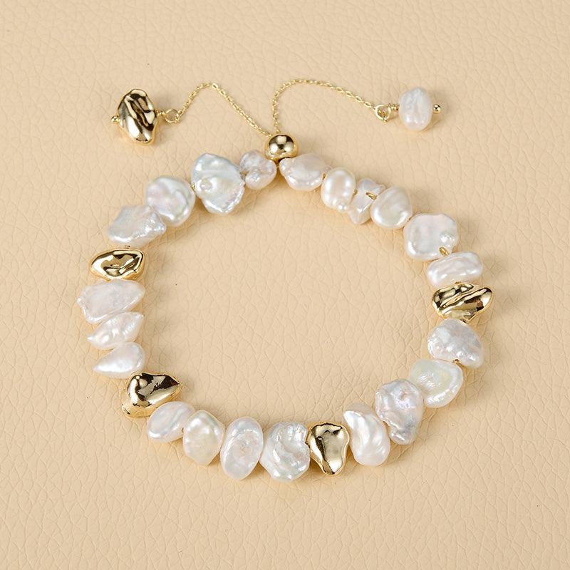 European And American Vintage Classic Metal Pearl Bracelet - BUNNY BAZAR