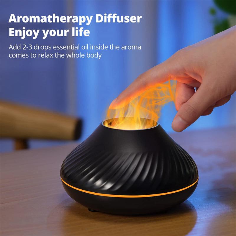 NEW Volcanic Flame Aroma Diffuser is a top-of-the-line device that combines diffusing, humidifying - BUNNY BAZAR