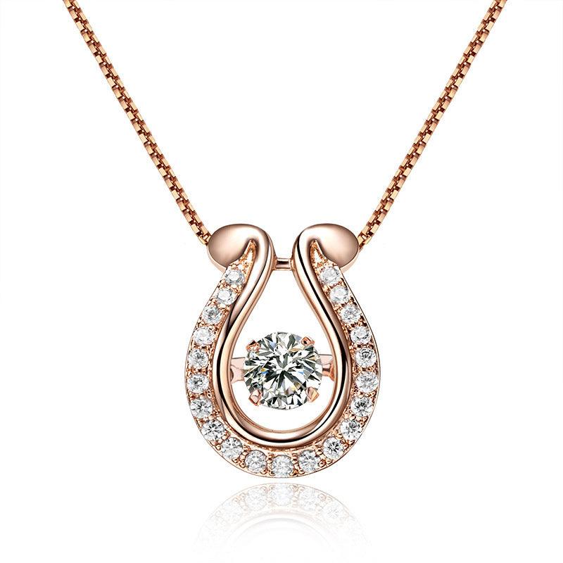 Korean Version Of Simple Diamond Short Necklace - BUNNY BAZAR