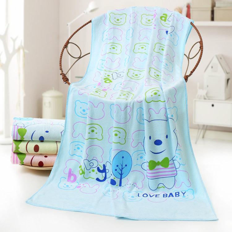 Microfiber Cartoon Cute Printed Bath Absorbent Soft Bath Towel - BUNNY BAZAR