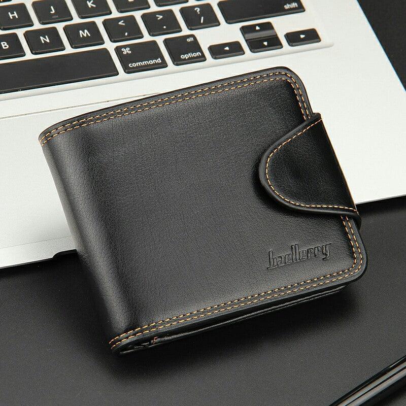 Casual Men's Horizontal Zipper Buckle Wallet - BUNNY BAZAR