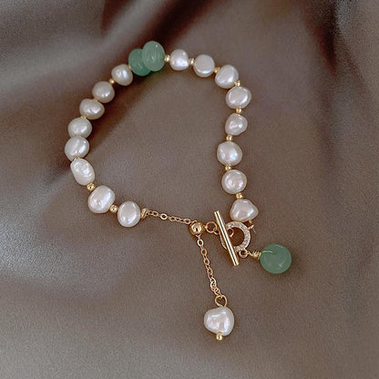 Women Irregular Freshwater Pearl Adjustable Bracelet - BUNNY BAZAR