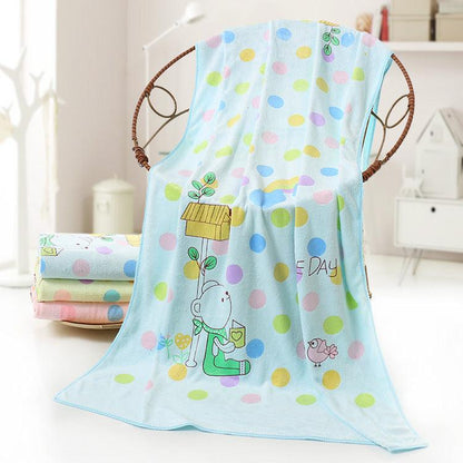 Microfiber Cartoon Cute Printed Bath Absorbent Soft Bath Towel - BUNNY BAZAR