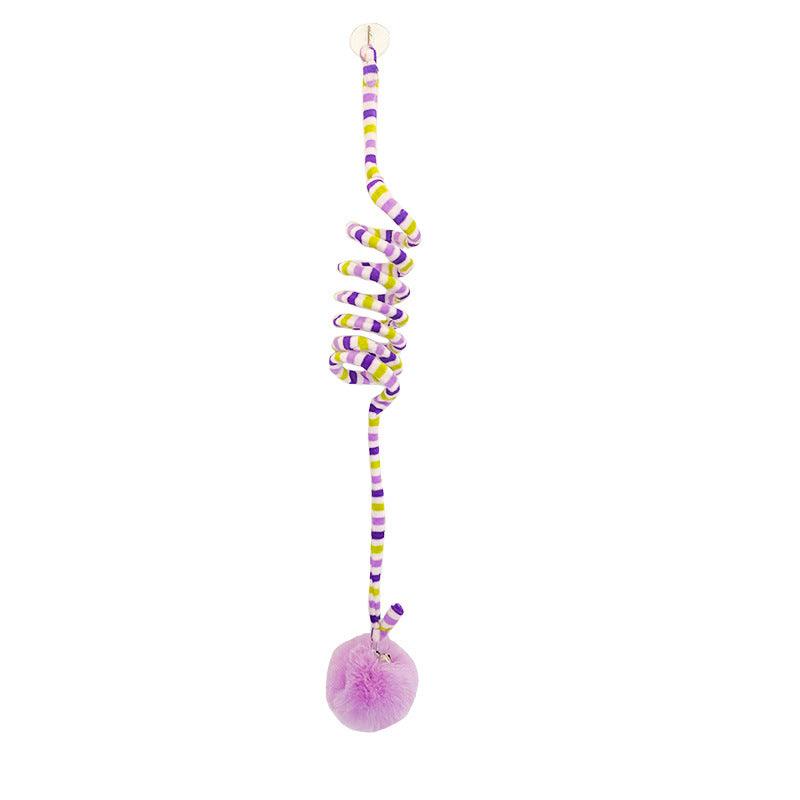 Kitten Spring Cat Toy Stick With Bell - BUNNY BAZAR