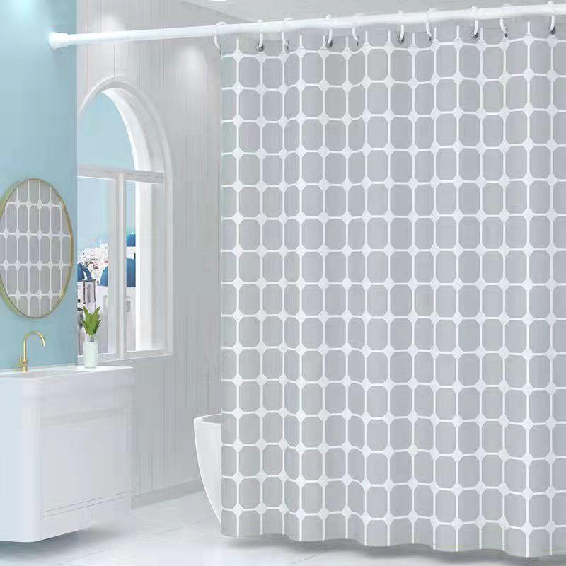 Waterproof And Mildewproof Shower Curtain For Bathrooms Without Perforations - BUNNY BAZAR