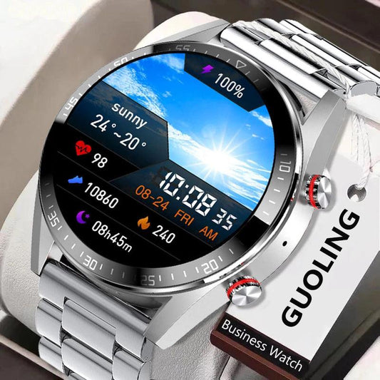 Bluetooth Call Smart Watch Music Heart Rate Blood Pressure Always Bright Screen - BUNNY BAZAR